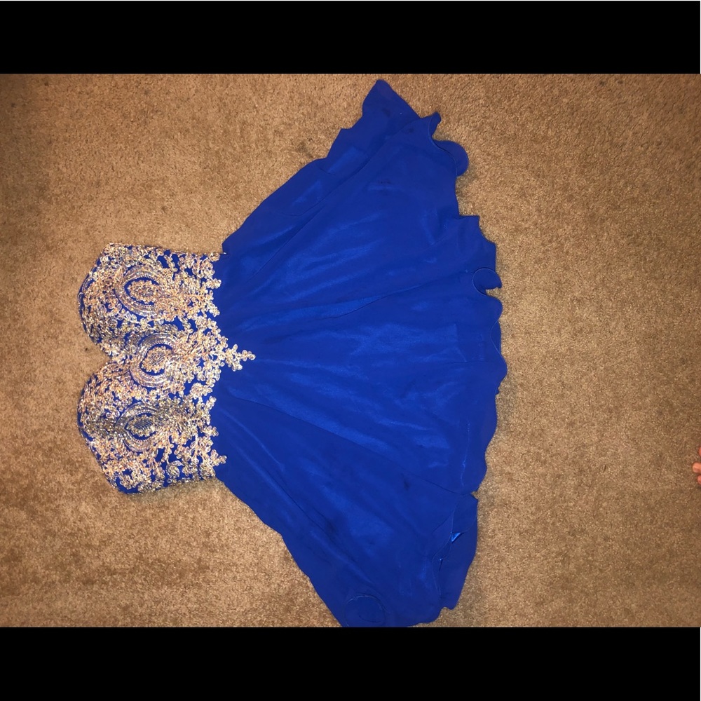 Royal Blue Flowing Dress